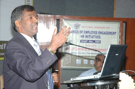 Speaker at Andhra university